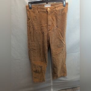 Everlane Brown Corduroy Wide Leg Pants